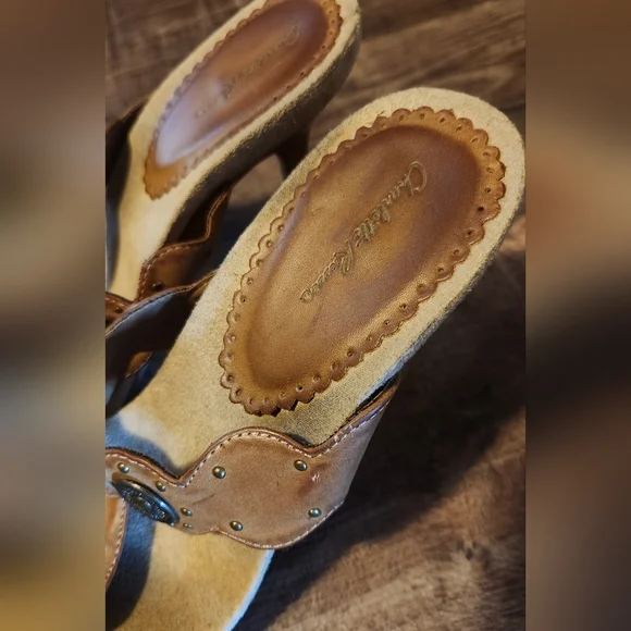 Charlotte Russe Brown Embellished Sandals - Picture 3 of 4